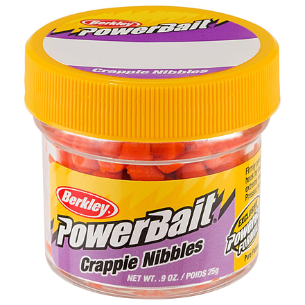 Berkley PowerBait Crappie Nibbles Dough, Fluorescent Orange, CNFO