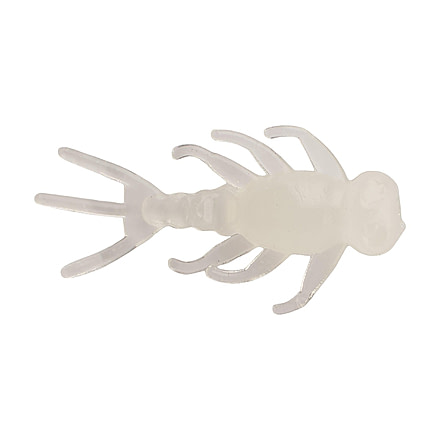 Berkley PowerBait Mayfly Soft Bait, 3/4in, 14 Pack, Glow White, 1564853