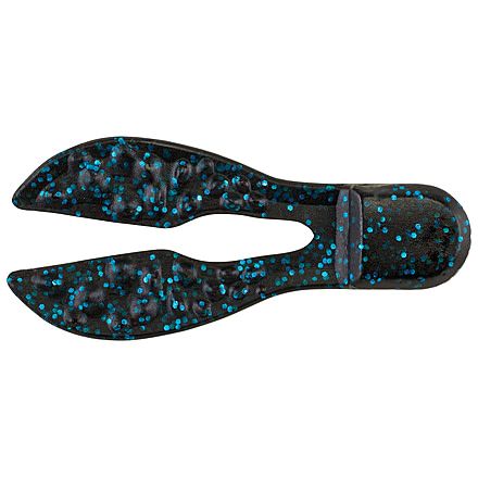 Berkley PowerBait Meaty Chunk Soft Bait, 6, 3.5in, Black Blue Fleck, PBBMC4-BBF