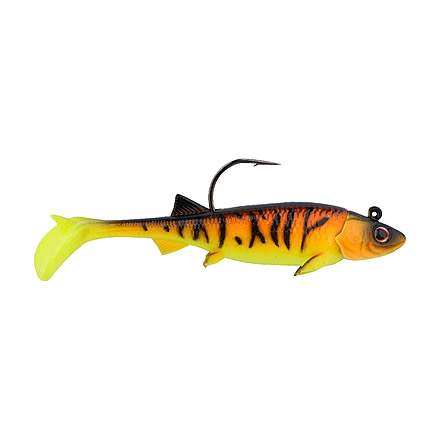 Berkley PowerBait Minnotator Soft Bait, 2.5in, 2 Pack, Orange Tiger, 1624258