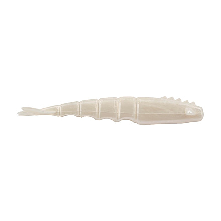 Berkley PowerBait Saltwater Bonga Shrimp Soft Bait Lures, 4in, 6 Pack, Pearl White, 1589826