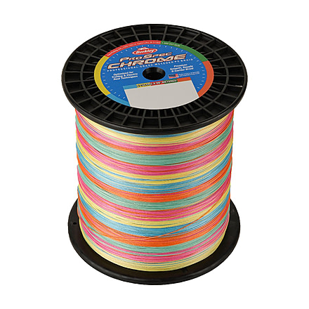 Berkley ProSpec Chrome 5 x 20ft Metered Braid Line, 80lb 3000yd, 5-Color Metered, 0.016 in/0.40 mm, 1621893
