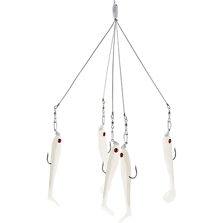 Berkley Schooling Rig Kit with Bait, Pearl White 178219
