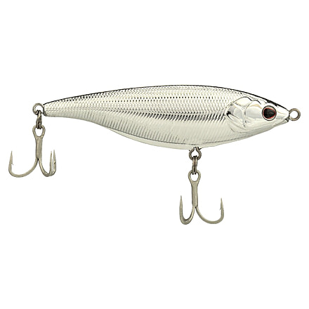 Berkley Stick Shadd Saltwater Hard Bait, Twitchbait, Less Than 1 ft, Chrome, 114, 1573079