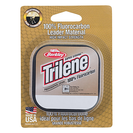 Berkley Trilene 100% Fluoro Leader Line, 0.010in/0.25mm, 6lb/2.7kg, 25yd/22m, Clear, TFLM6-15