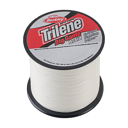 Berkley Trilene Big Game Braid Line, 50lb, Crystal, 0.014 in/0.35 mm, 1606119