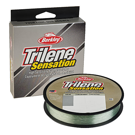 Berkley Trilene Sensation Filler Spool, 0.009in/0.22mm, 6lb/2.7kg, 330yd/301m, Low-Vis Green, 0.009 in/0.22 mm, 1554107
