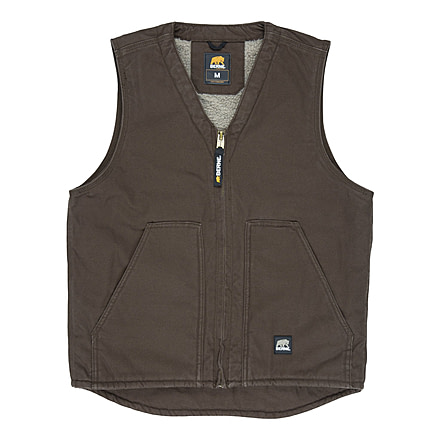 Berne High Country V-Neck Vest - Mens, Bark, 5XL, VW531BBR640
