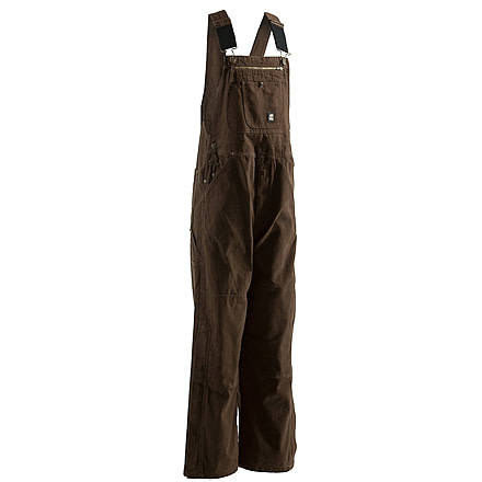 Berne Unlined Washed Duck Bib Overall - Men's, 42 in, Tall Inseam, Bark, 92021112756