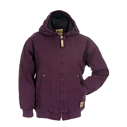 Berne Youth Washed Hooded Jacket, Plum, Medium BHJ52PLMR400