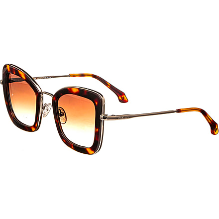 Bertha Delphine Handmade in Italy Sunglass - Womens, Tortoise, One Size, BRSIT108-2