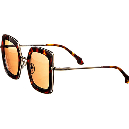 Bertha Ellie Handmade in Italy Sunglass - Womens, Tortoise, One Size, BRSIT106-3