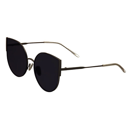 Bertha Logan Polarized Sunglasses, Black/Black, One Size, BRSBR036BK