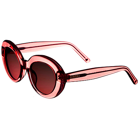 Bertha Margot Handmade in Italy Sunglass - Womens, Red, One Size, BRSIT102-3