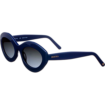 Bertha Severine Handmade in Italy Sunglass - Womens, Navy, One Size, BRSIT100-3