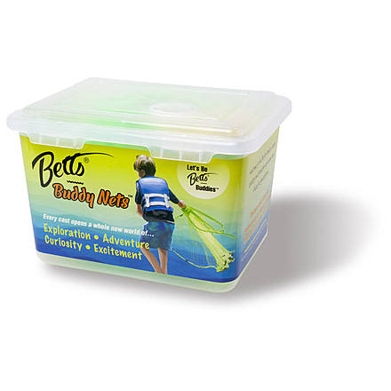 Betts Buddy Mono Cast Net 6' Chartreuse 3/8" Mesh 1Lb Iron Weights per Ft, Boxed, CH6-I