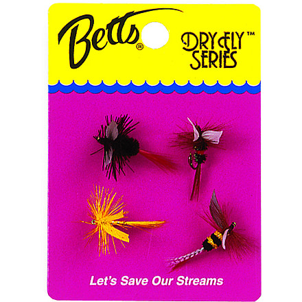 Betts Dry Fly Series, 4 Piece, Size 12, 1010-12