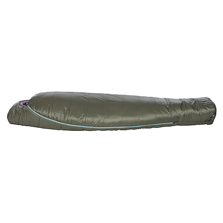 Big Agnes Anthracite 30 FireLine Pro Recycled Sleeping Bag - Womens, Lichen Green/African Violet, Regular, BTMWA30RR26