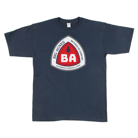 Big Agnes Blaze Logo T-shirt - Mens, Navy, Medium, ATBLAZEMM19