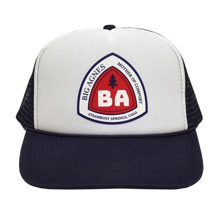 Big Agnes Blaze Trucker Hat, Blaze Blue, AHTRUCKBBL18