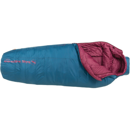 Big Agnes Brooklyn 0 Women's Sleeping Bag Synthetic-Blue-Regular-Right