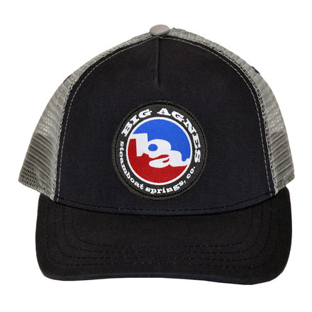 Big Agnes Classic Logo Trucker Hat, Navy/Steel, AHTRUCKCLNS18