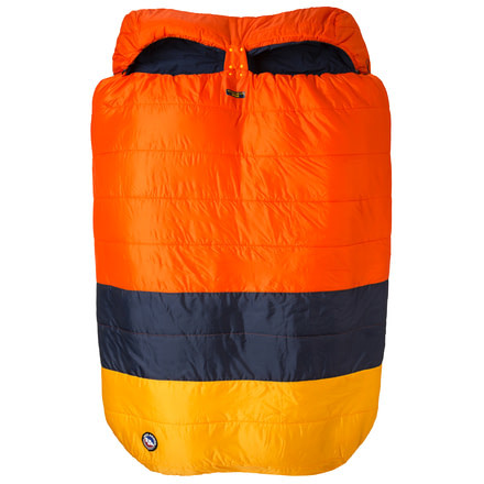 Big Agnes Dream Island 15 Double Sleeping Bag, Orange/Navy/Yellow, Double Wide, BDWDI19