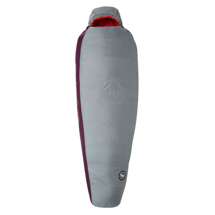 Big Agnes Elsie 15 Sleeping Bag FireLine Pro, Right Zip - Women's, Gray/Paprika, Petite, BTMWEPR19