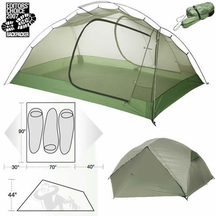 Big Agnes Emerald Mountain SL3 Tent - 3 Person