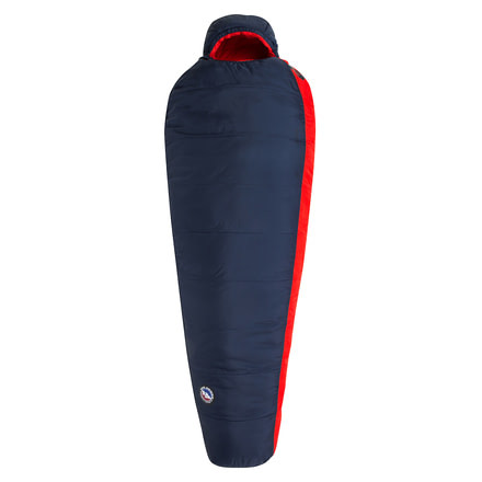 Big Agnes Husted 20 Sleeping Bag FireLine Pro, Left Zip - Mens, Navy/Red, Regular, BTMHRL19