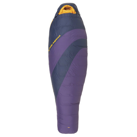 Big Agnes Mirror Lake 20 Women's Sleeping Bag 600 Down-Grape/Navy-Petite-Right