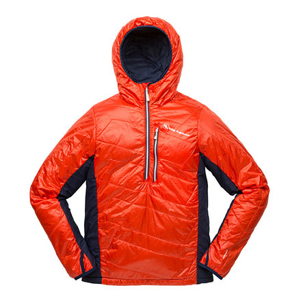 Big Agnes Porcupine Hooded Pullover - Mens, Orange/Navy, Small, 31206-820-SM