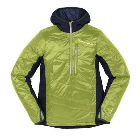 Big Agnes Porcupine Hooded Men's Pullover, Lime/Navy