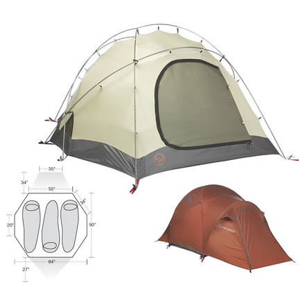 Big Agnes Royal Flush 3 tent - 3 Person, 4 Season