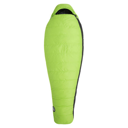 Big Agnes Spike Lake 15 Sleeping Bag 600 DownTek, Left Zip - Mens, Green/Gray, Regular, BTMSLRL19
