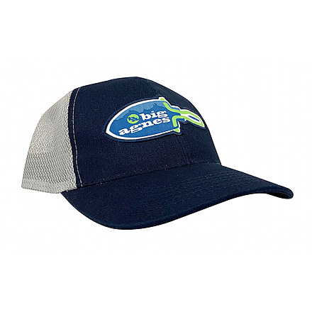 Big Agnes Trowel Trucker Hat, Blue/Grey, AHTRUCKTBG20