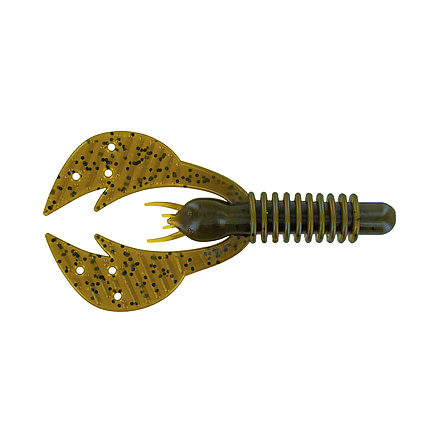 Big Bite Baits Kamikaze Craw Creature Bait, 6, 3.75in, Green Pumpkin, 375KMCRW-06