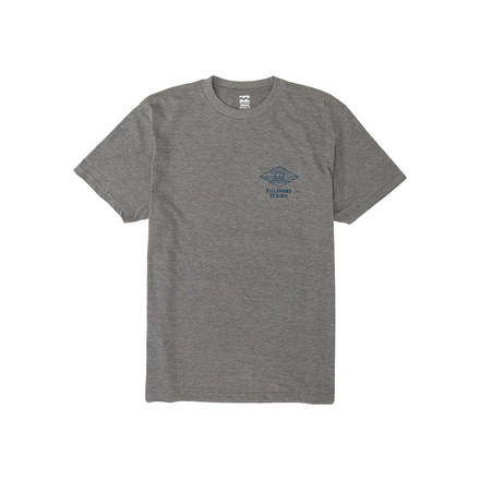 Billabong A Frame Short Sleeve T-Shirt - Mens, Dark Grey Heather, Medium, M4041BAF-dgr-M