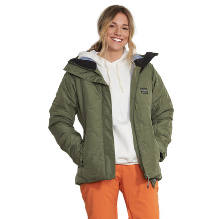 Billabong Bliss Insulated Jacket - Womens, Olive, Small, JSNJVBBL-340-S
