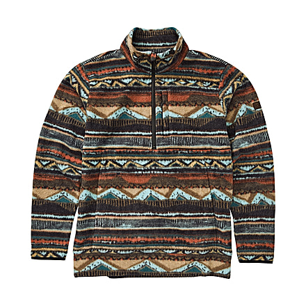 Billabong Boundary Mock Half Zip Sweatshirt - Mens, Rust, Extra Large, M640QBBM-RST-XL
