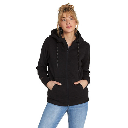 Billabong A/Div Boundary Half-Zip Pullover Fleece - Womens, Black Heather, Small, J623SBBO-BKH-S
