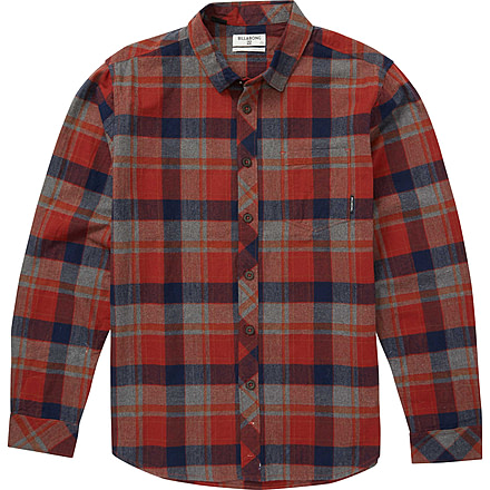 Billabong Coastline Flannel Long Sleeve Shirt - Mens, Navy, Extra Large M523QBCF-NVY-XL