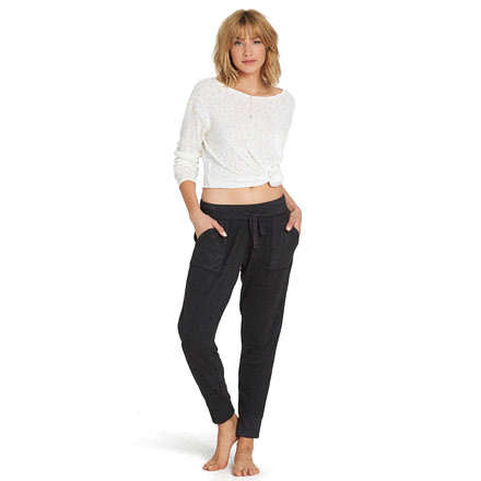 Billabong Coffee Break Fleece Pant - Womens, Charcoal, Large, J340QBCO-CHR-L