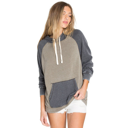 Billabong Daydream Road Oversized Long Sleeve Hoodie - Womens, Olive, Medium, J603QBDA-OLV-M