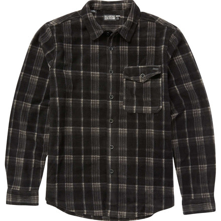 Billabong Furnace Flannel Long Sleeve Shirt - Mens, Black, Small M527QBFF-BLK-S