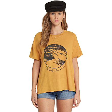 Billabong It Matters Relaxed Short Sleeve Shirt - Womens, Honey Gold, Large, J925QBIT-HOG-L