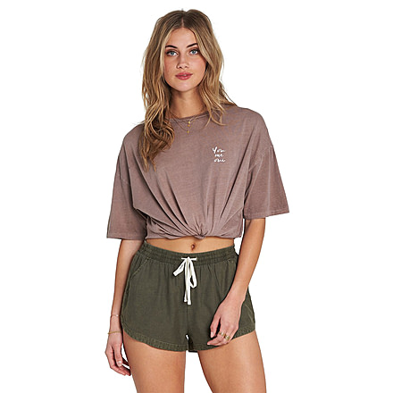 Billabong Road Trippin Mid-Rise Woven Short - Womens, Olive, Small, J202EROA-OLV-S