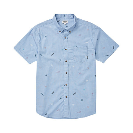Billabong Sundays Mini Short Sleeve Shirt - Mens, Mist, Large, M503VBSM-MST-L