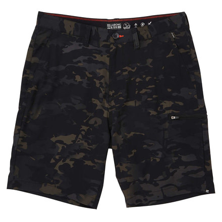 Billabong Surftrek Multicam Cargo Shorts - Mens, Black Camo, 28, M218TBBC-BCO-28