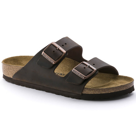 Birkenstock Arizona Leather Soft Footbed Sandal - Unisex, Habana, 42, 52531-5253-42